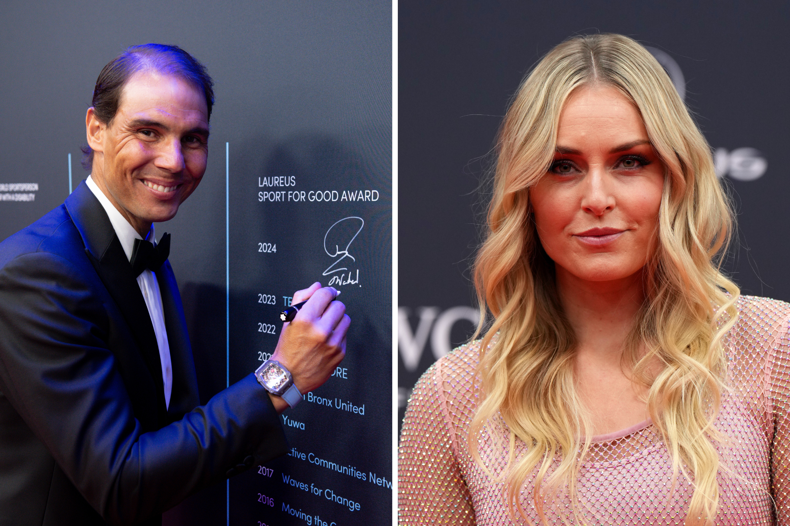 Rafael Nadal and Lindsey Vonn